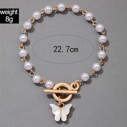 A-Pretty Butterfly Gold Color Bracelets